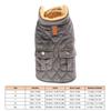 Dog Winter Jacket with Pocket Flannel Polyester Thickened Windproof Comfortable Warm Dog Jacket for Outdoor Walking Hiking