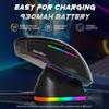 DAREU Gaming Mouse Wireless A955 RGB Wireless USB Connectable with Charging Stand 12000DPI Programmable Ergonomics Up To 120 Hours Continuous Use Year