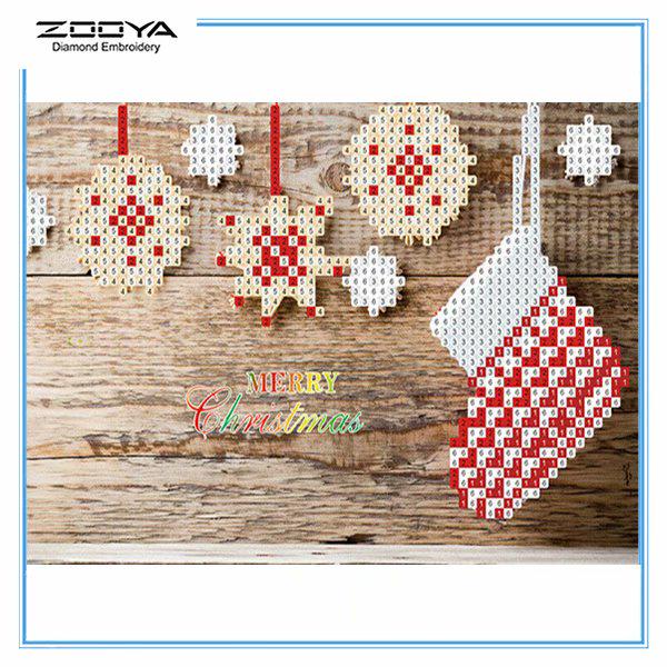 

ZOOYA Diy 5d Круглая / квадратная мозаика Живопись Алмазная вышивка Живопись Рождественская серия Вышивка крестиком Домашнее украшение
