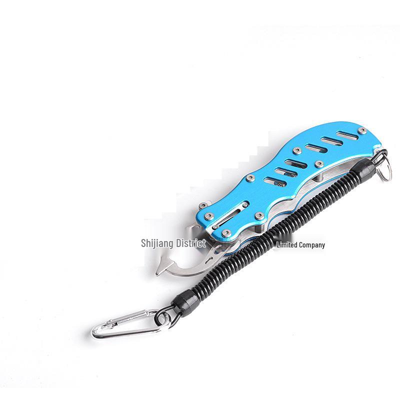 304 Stainless Steel Fish Gripper with Lure Pliers - Finger Trigger Fish Controller and Grabber for Fishing.