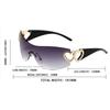 Nowe okulary przeciwsłoneczne Y2K Joined Body Damskie markowe okulary przeciwsłoneczne Designerskie modne damskie okulary sportowe Outdoor UV4