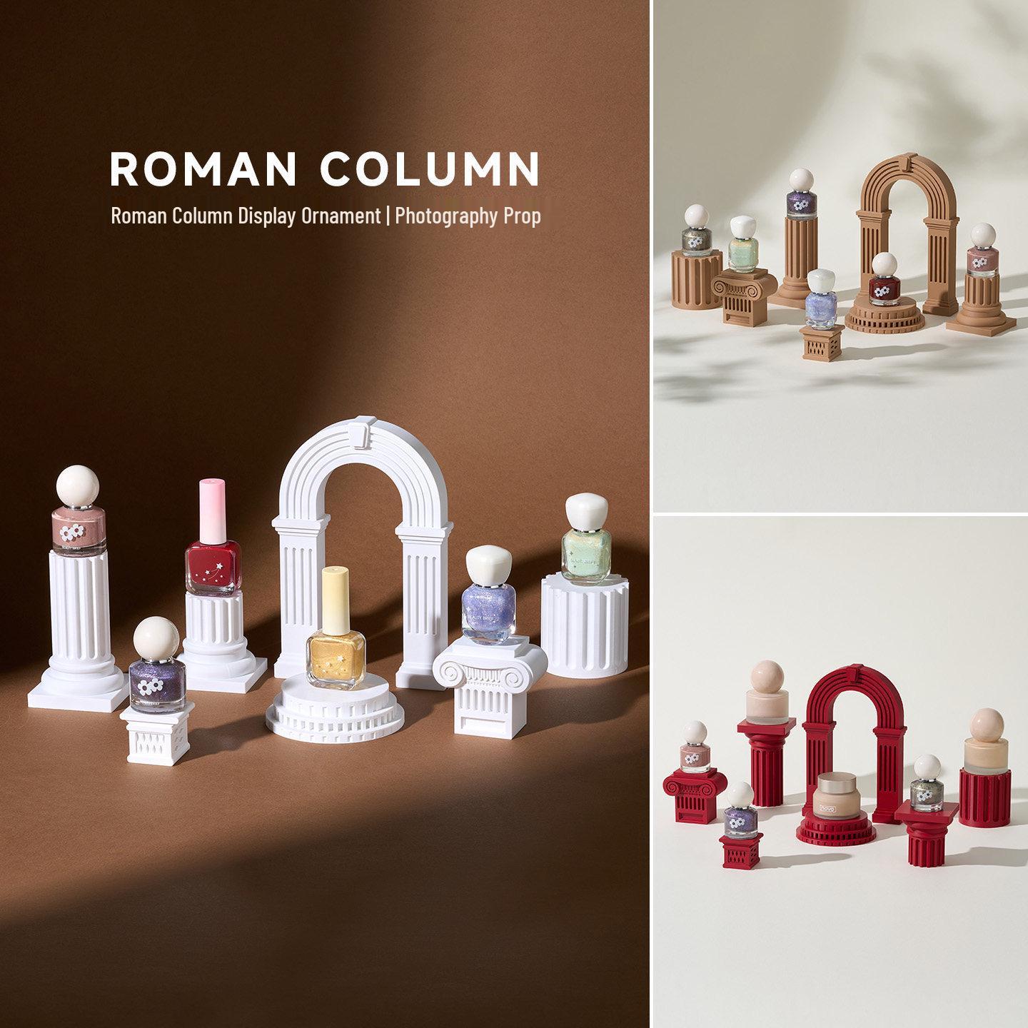 

Luxury European Roman Column Photography Prop Display Platform Matcha Green LM06