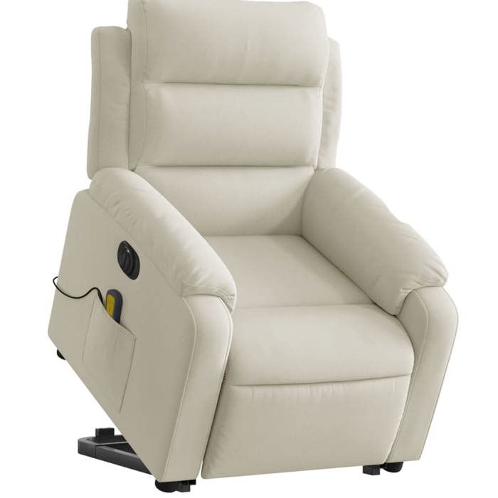 VidaXL Electric Massage Recliner, Relaxation Chair with Adjustable Backrest and Footrest, Seat of 3205134