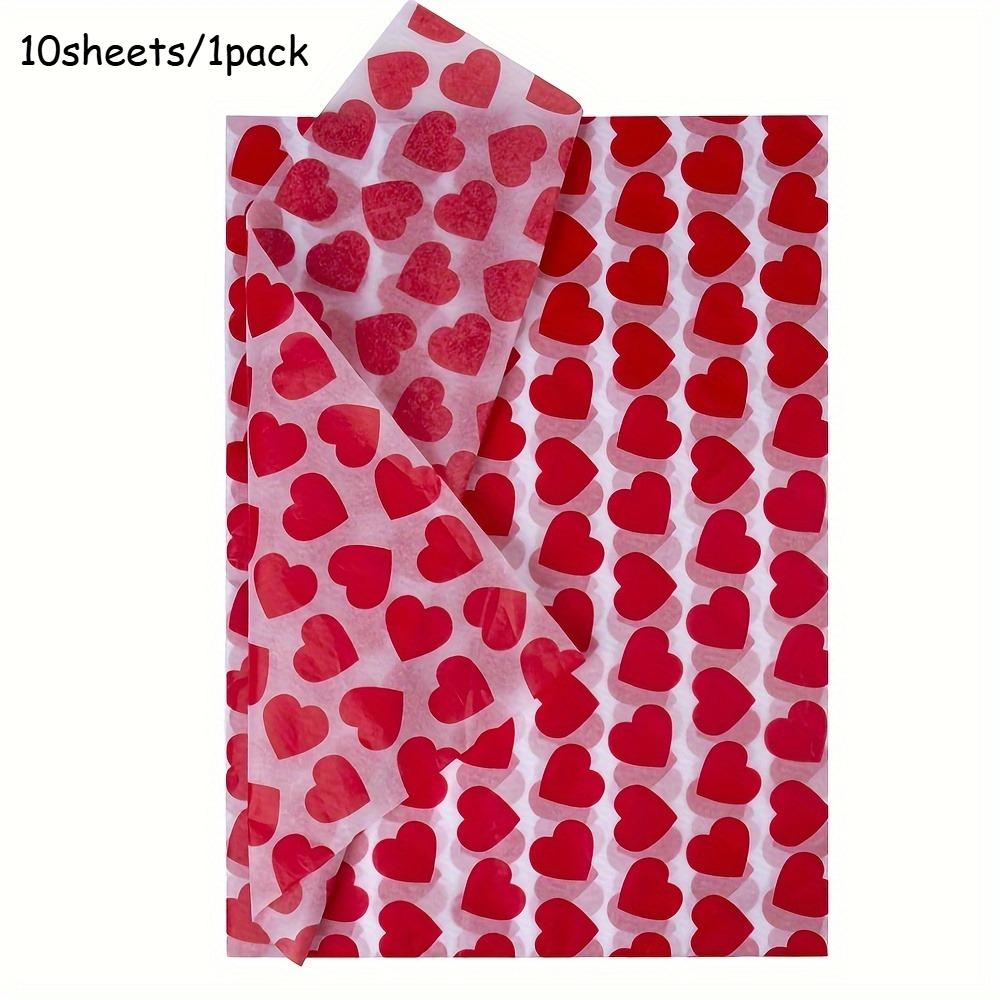Christmas red heart packaging tissues, bulk gift bags, romantic Valentine's Day tissues, Thanksgiving birthday gifts,handicrafts