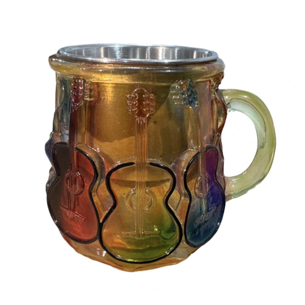 Расписанная кружка-книга гитара кофейная кружка поделки кружка живопись поделки украшение на тему чтения книжный червь кофейная кружка креативный подарок