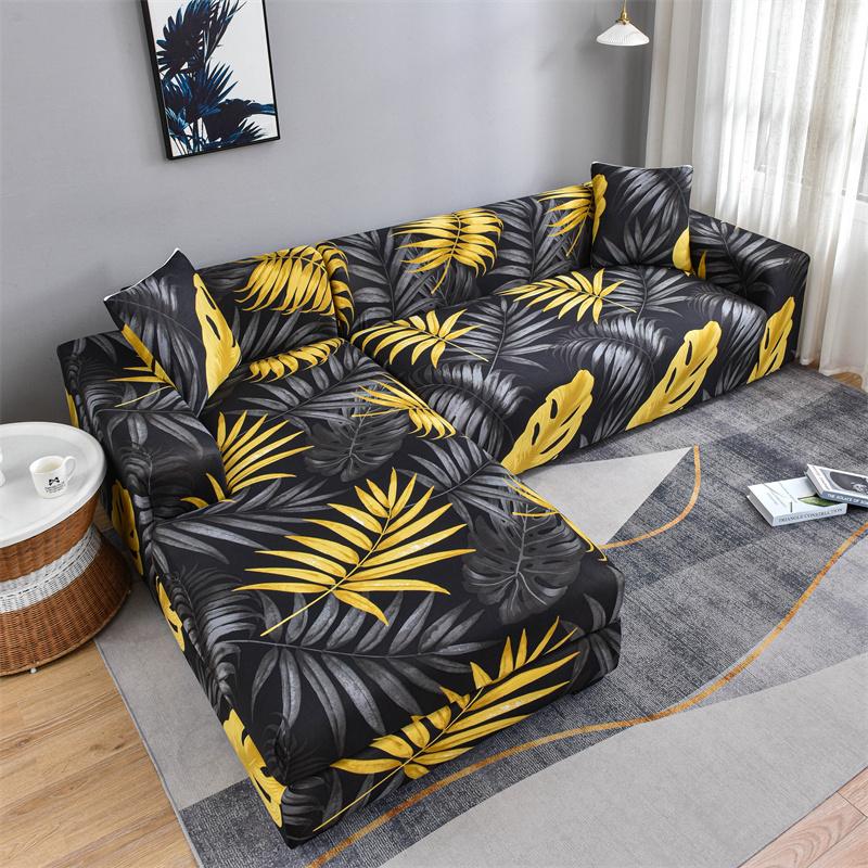Geometric Sofa Covers For Living Roomastic Corner Couch Cover Sectional Corner L Shaped Chaise Longue Slipcover Funda De Sofá