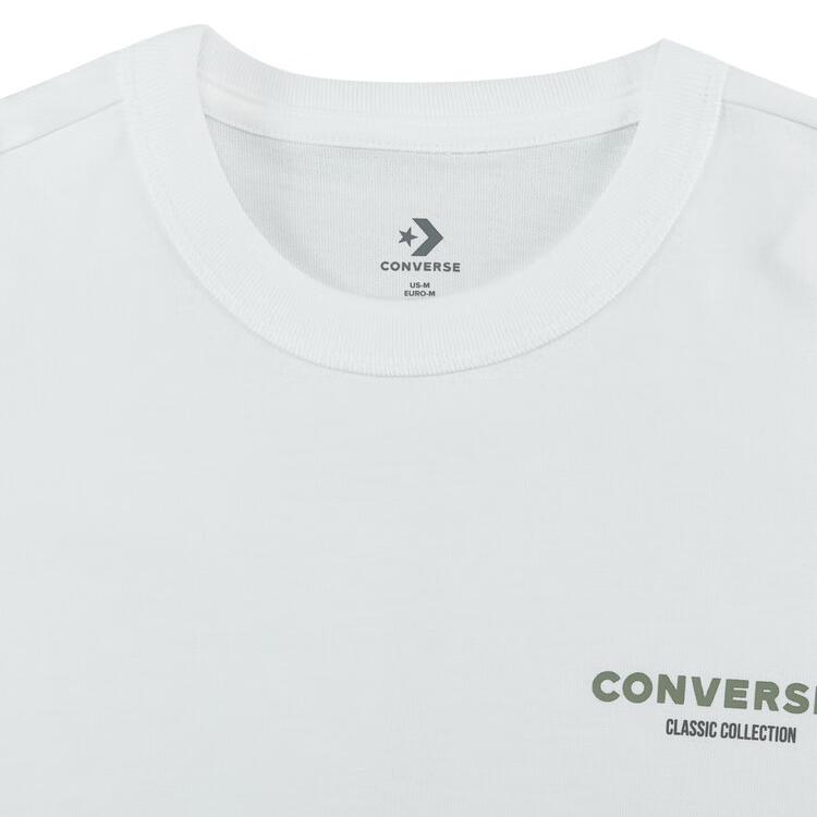 New Converse T Shirts Men's White 10027715-A02