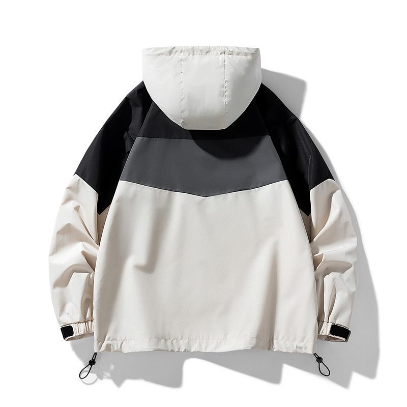 Autumn Trend Loose Casual Jacket Men's Waterproof Top Spring and Autumn Men's Jacket Hooded Jacket