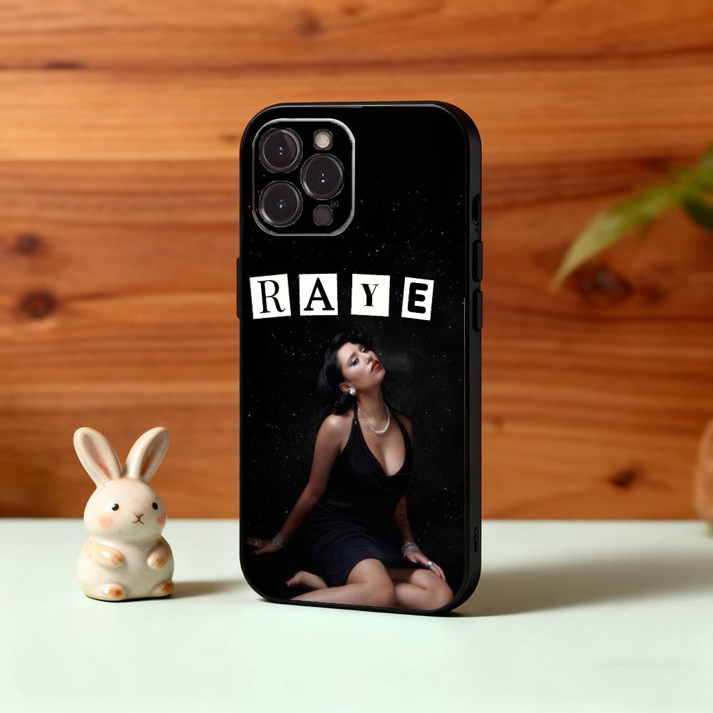 

R-Raye Singer Phone Case For iPhone17 16 15 14 13 12 11 Pro Max Plus,5G Soft Black Case iPhone12