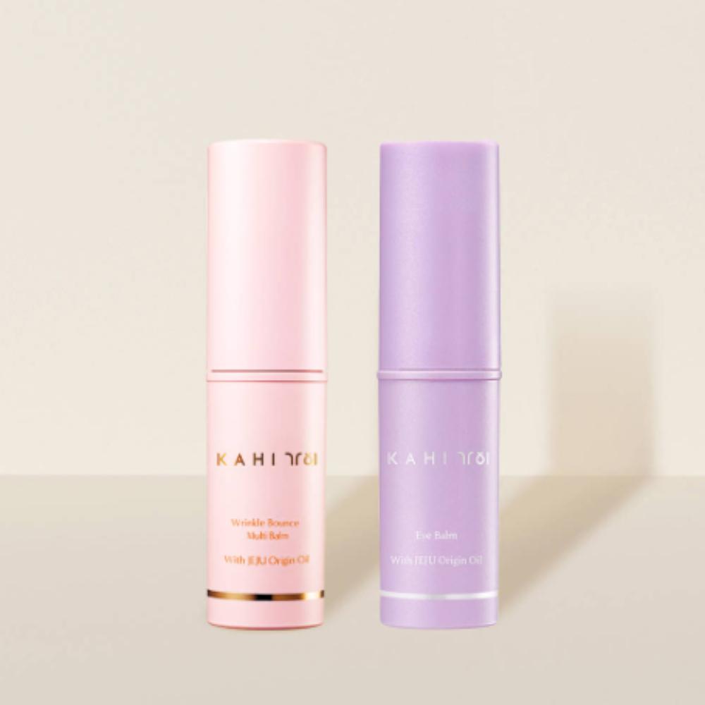 

Kahi Multi Balm & Kahi Eye Balm Set — Hydrating Wrinkle-Care Balms for Face & Eye Area (9g + 9g)