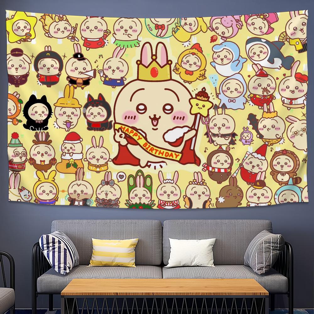 flag Cute Decoration D Outdoor Picnic Party Art Hanging Home Camping Party Banner Best C-Chiikawa sellers