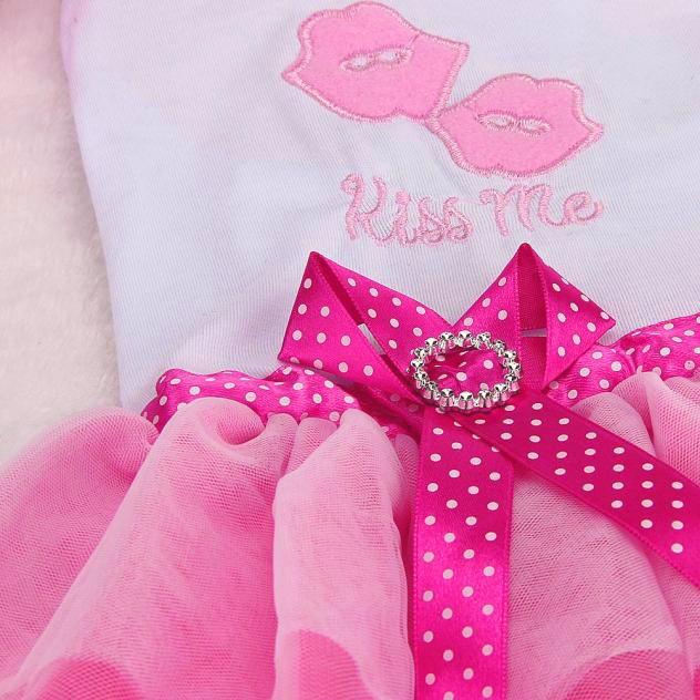 Szczeniak Mały Pies Kot Koronkowa Spódnica Księżniczka Sukienka Ubrania Kostium