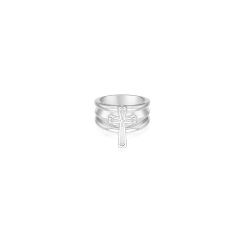 NIMBUS SHINE CROSS BOLD RING