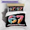 3PC Custom Name Ice Cream Celebration Bedding Set Printed  Bedding Set Duvet Cover Closure Includes 1 Duvet Cover & 123 Pillowcases for Bedroom