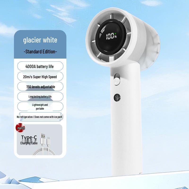 Portable Mini Turbo Fan: High-Speed, 100-Level Stepless Adjustment for Outdoor Use 58*59*165 mm
