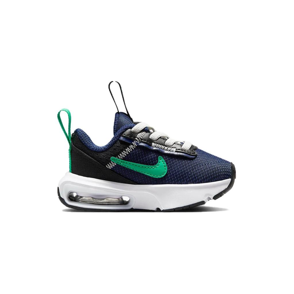 Nike Air Max Interlock TD Μπλε Ναυτικό Στάδιο Πράσινο Βρεφικά Αθλητικά Παπούτσια Μπλε Μαύρο Λευκό Κορυφής DH9410-402