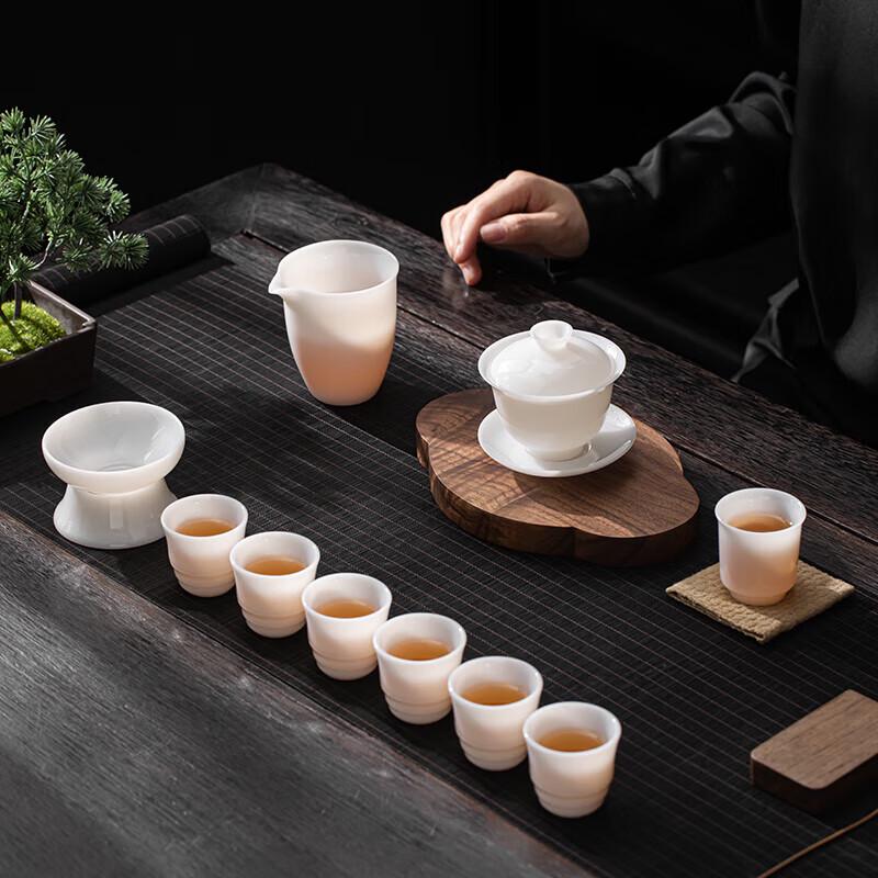

Su s Ice Jade White Porcelain Kung Fu Tea Set