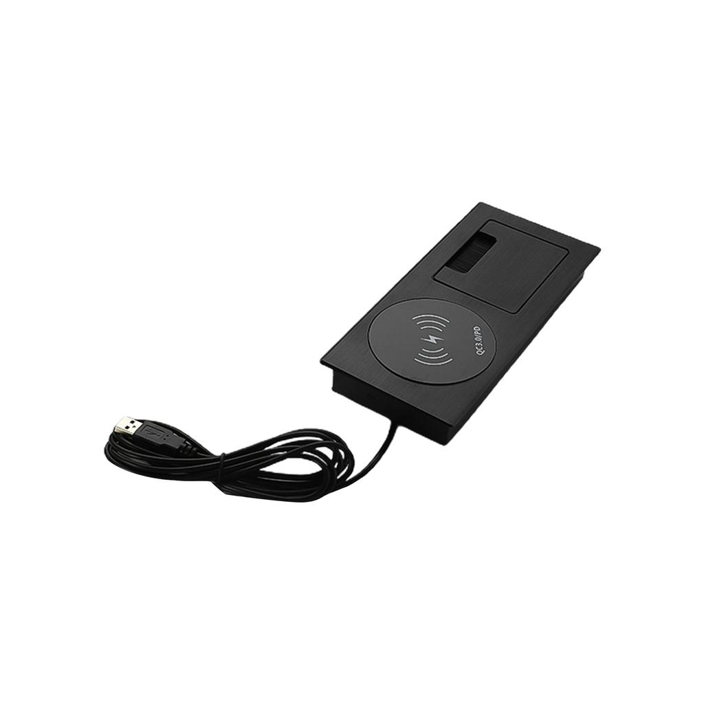 Wire Management Box Desktop Cable Management Hub with Wireless Charging Function Say Goodbye to Messy Cables Boxes