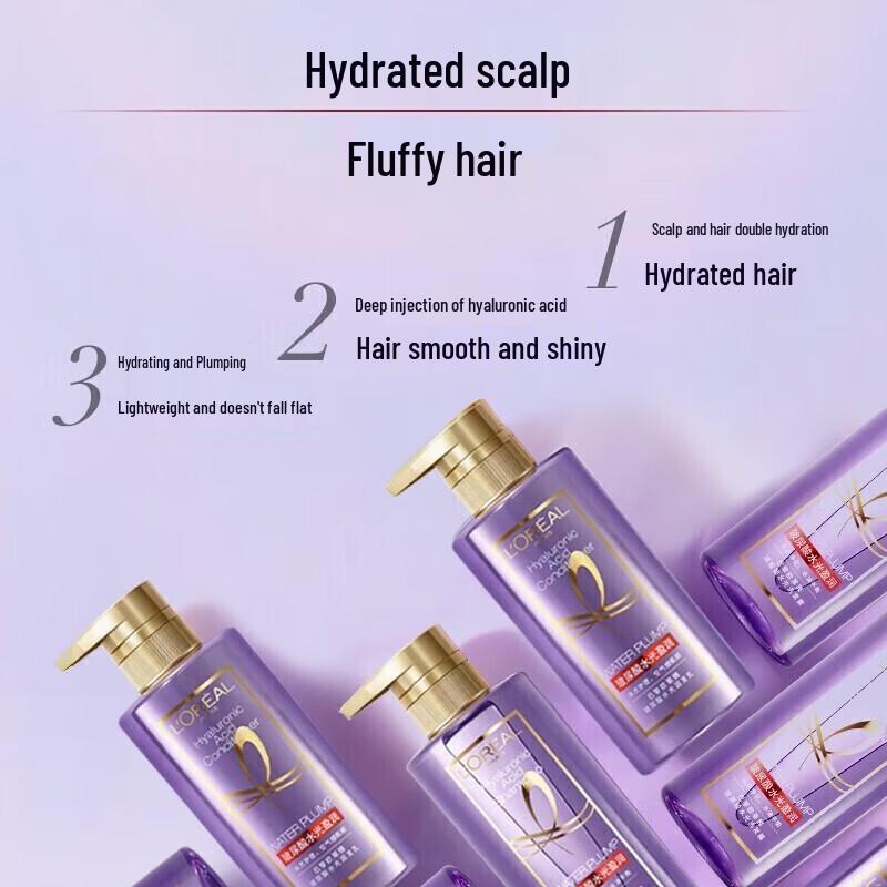 L'Oréal Hyaluronic Acid Aqua-Glow Hair Conditioner 440ml