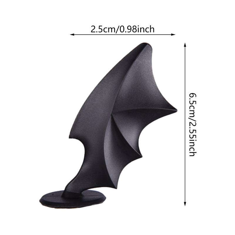 Eye Catching Devil Wing Stylish Adhesive Accessories for Motorcycle Riders Helmets Styles Enhancements, Easy Attachment,