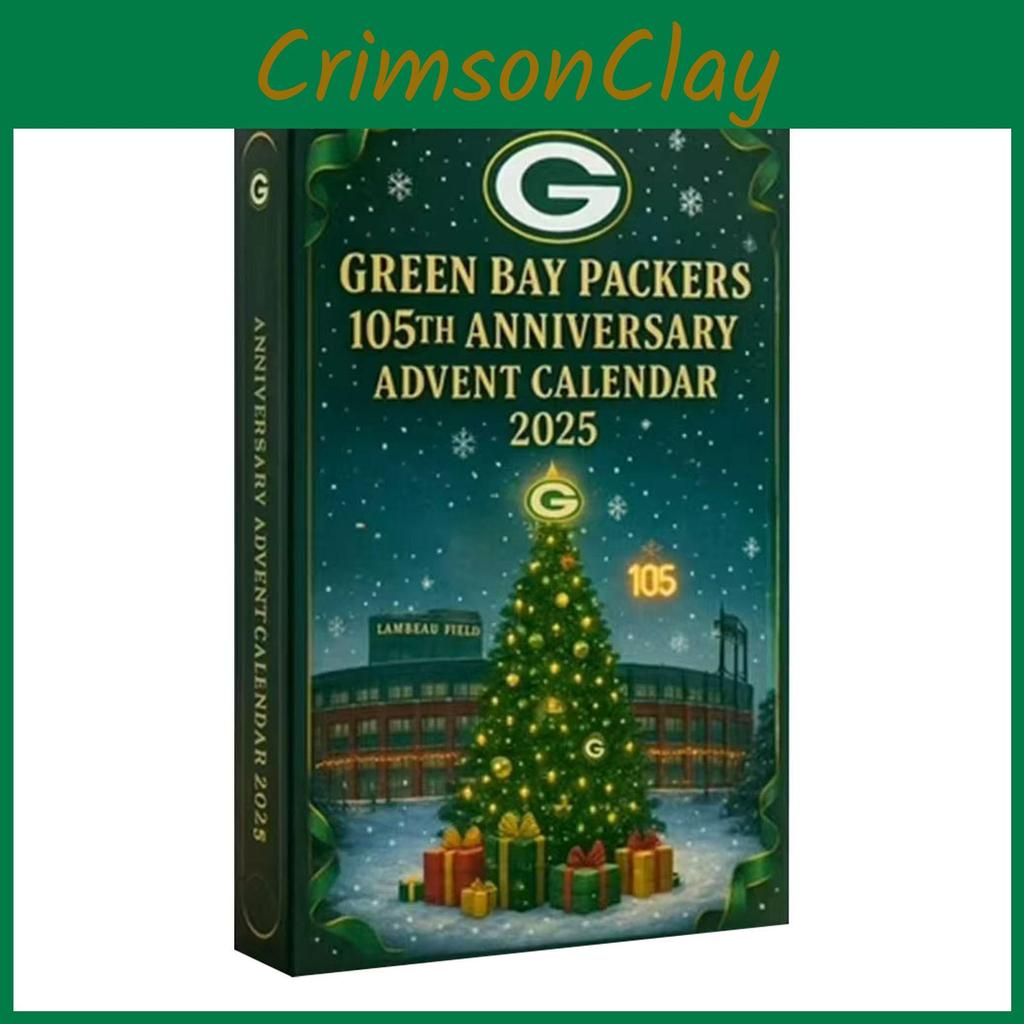 Green Bay Packers Jubiläums-Adventskalender Acryl Weihnachtsdeko Geschenk für Sportfans
