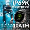 2026New Military T-Rex3 Sports Smart Watches Men 1000mAh Battery 10ATM Waterproof Compass 1.73" AMOLED Screen BT Call Smartwatch