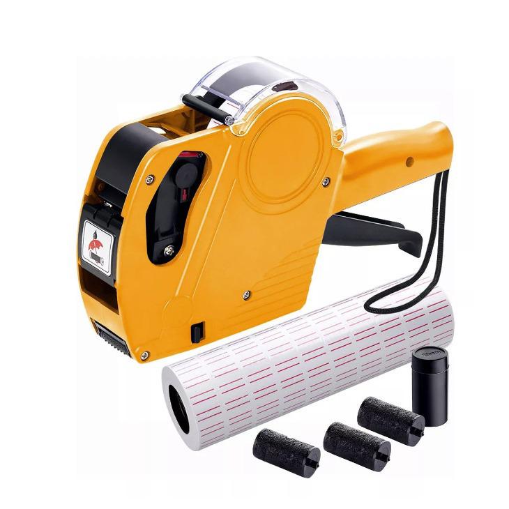 Single-Line Price Labeling Kit: Includes Labeler, 4 Ink Rollers & 10,000 Stickers for Supermarkets