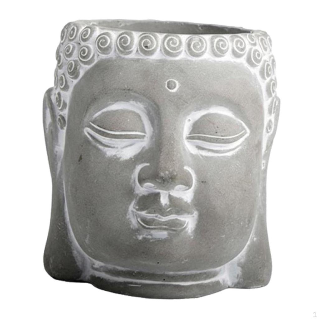 Buddha Flower Pot Original Resin Planter with Drainage Hole And Realistic Appearance for Gift Table