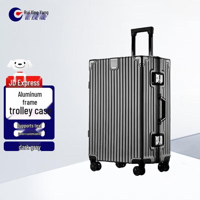 Ruixingyang Retro Aluminum Frame Spinner Luggage 20 inch