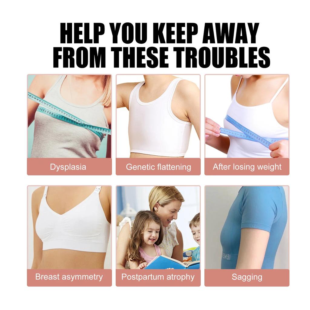 Anti-Erschlaffungs-Brustpflaster Vergrößerung Lifter Brust Fülle Busen Wachstum Zunahme Elastizität Aufpolsternd Straffend Brustpflege 4 Stück