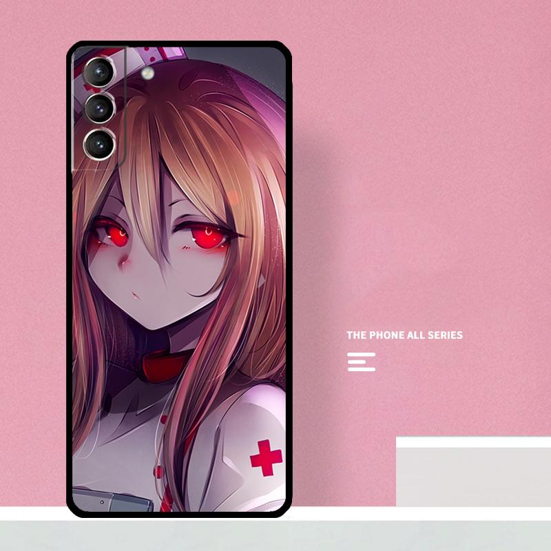 Sexy Anime Nurse Phone Case For Samsung Galaxy S24 S26 Ultra S20 S21 S22 S23 S25 Plus S10 S25 FE Cover Coque