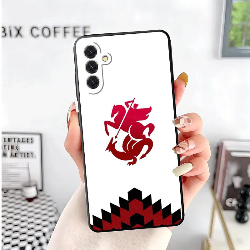 Georgia Passport Flag Soft Phone Case for Samsung A17 A37 A57 A16 A26 A36 A56 A15 A25 A35 A55 A14 A24 A34 A54 A13 A23 A33 A53 A5