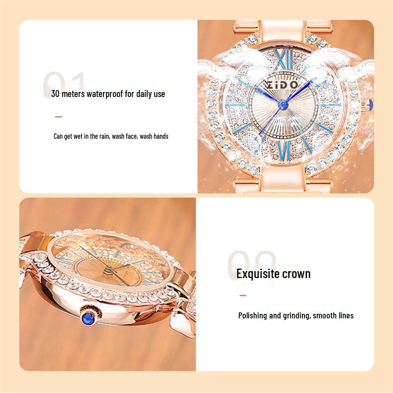 Autumn 2024 Rhinestone Starlight Women's Fashion Watch