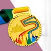 Running Runner Gold Medals Trophy Award With Neck Ribbons Express Medal Various Souvenir School Sports Prize Gift Custom Made