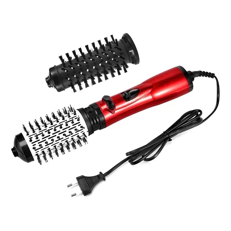 3 In 1 Rotating Hair Dryer Electric Comb Hair Straightener Brush Dryer Brush Hot Air Comb Negative Ion Hair Styler Comb