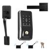 SucceBuy Schlüsselloses Türschloss-Set mit Tastatur, Riegelschloss mit IC-Karte, Anpassbare Codes, Automatisches Schloss, Anti-Spähen, Beleuchtet, für Zuhause