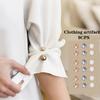 Elegant Fabric Pins with Pearl and Bead Design - Perfect for Securing Clothing, Dresses, and Skirts - Available in Rose Golden, Silver, and White
