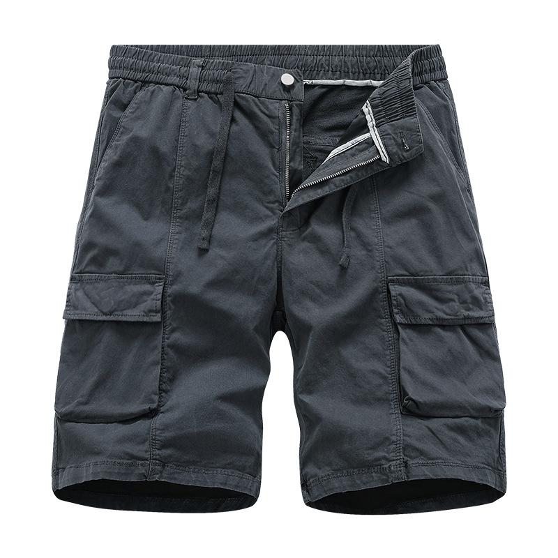 Cargo Shorts Men Summer Fashion Casual Straight Multi-Pockets Shorts Bermudas Sports Knee Length Pants