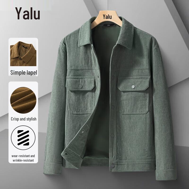 

Yalu Men s Corduroy Casual Jacket 3XL