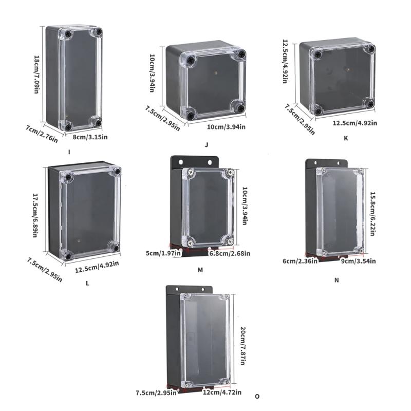 Dustproof Electrical Project Box Waterproof Electrical Enclosure Outdoor Waterproof Junction Box for Monitoring Systems