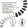 26pcs Handy Measuring Tool for DIYers Easy-to-Read Nuts & Bolts Size Identifier Thread Checker Set