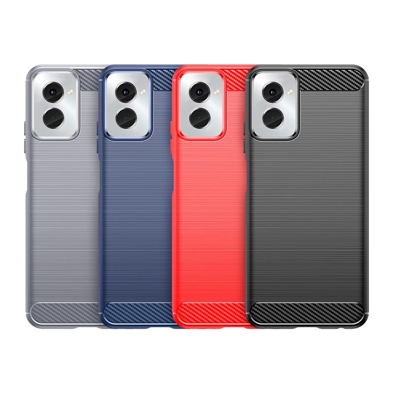 For Moto G Power 2024 Case Cover Motorola Moto G Power 2024 Coque Carbon Fiber Shockproof Soft TPU Case Moto G Power 2024 Fundas