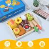 Interactive Dollhouse Miniature Bread Simulation Pretend Play Cutting Toy  Play Food Set