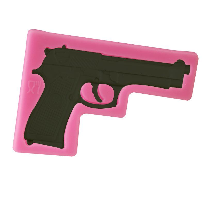 New 3D Baking Tool DIY Gun Silicone Fondant Mould Chocolate Sugarcraft Cake Mold
