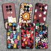 Cartoon Cute Cats Theme Soft Phone Case for Xiaomi Redmi Note 12 13 14 15 Pro Plus 11 12S 11S 11T 10 4G Black Cover Back Shell