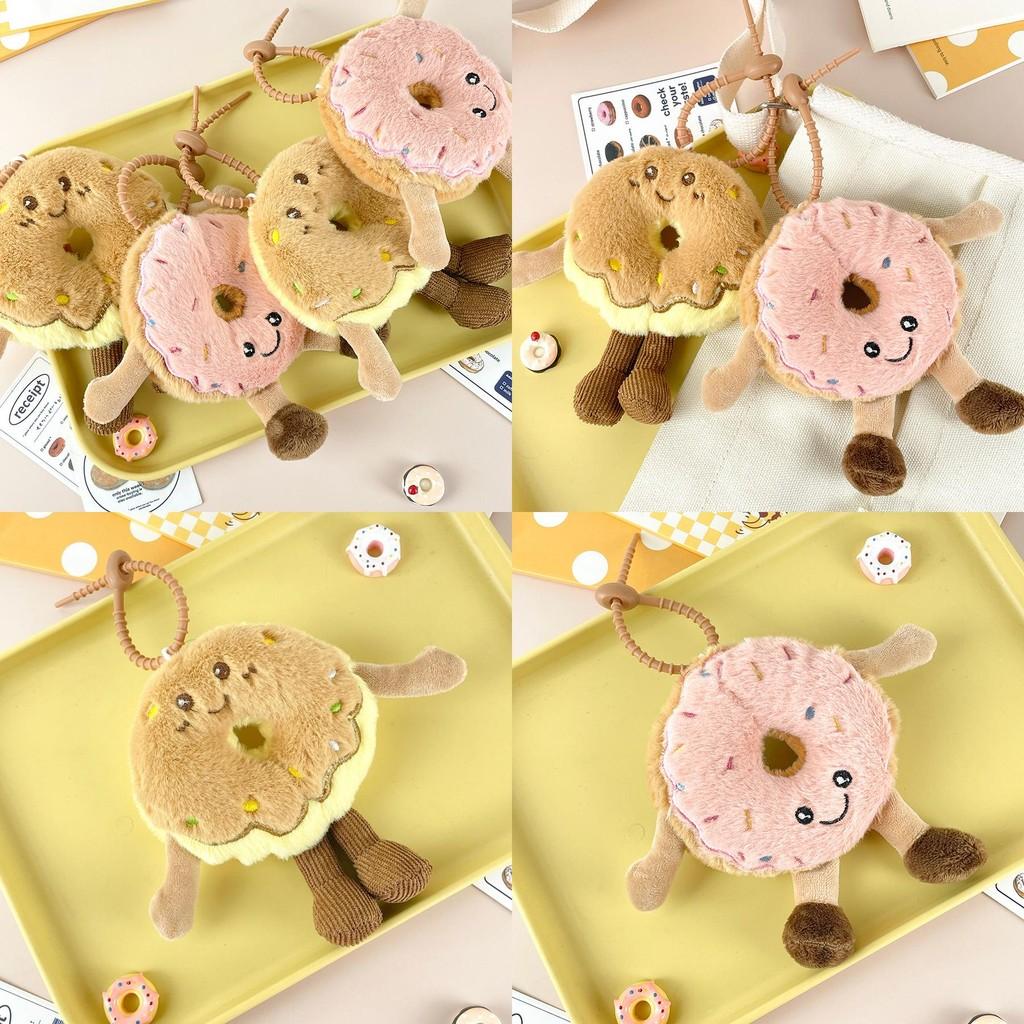 Plush Simulationdonut Stuffed Toy Dessert Doll Couple Keychain Gifts Birthday