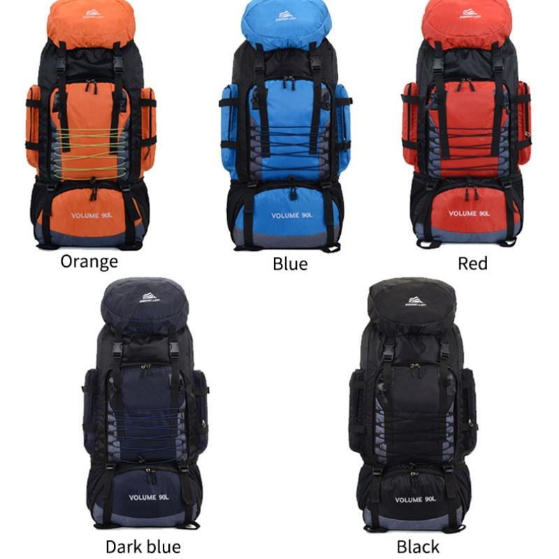 90L 80L Reisetasche Camping Rucksack Wandern Armee Klettern Taschen Bergsteigen Große Kapazität Sport Tasche Outdoor Militär XA857WA