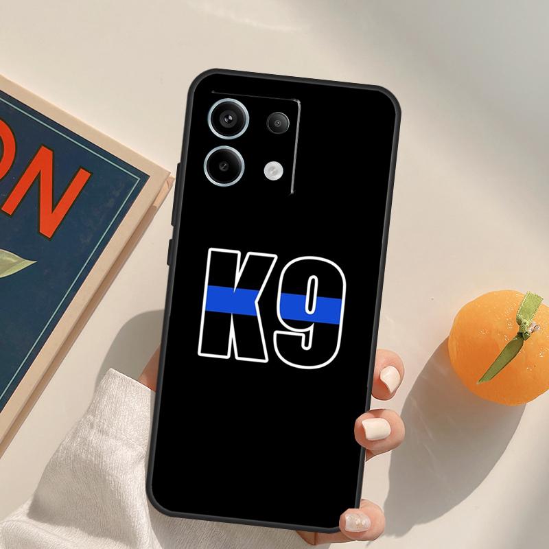 Police Thin Blue Line Flag Funda For Xiaomi Redmi Note 14 Pro 9 10 11 12 13 Pro 10S 11S 12S Redmi 10C 12C 13C 14C Case