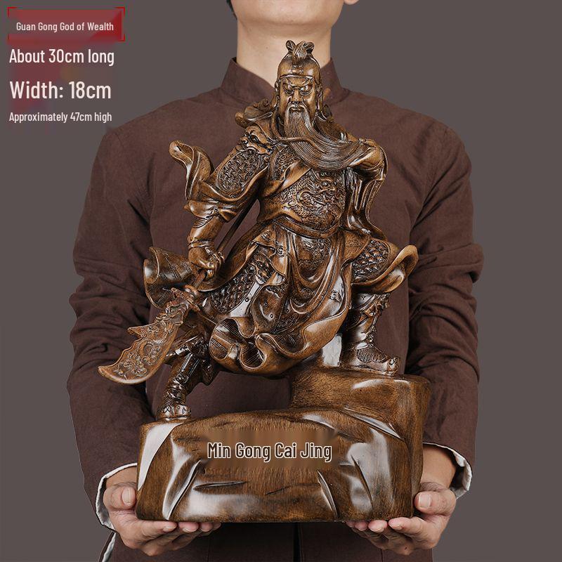 Guan Yu Wealth Statue: Home & Office Decor, Prosperity Symbol, Worship Item, Perfect for Shops & Business Openings