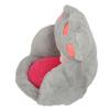 Cute Cat Paw Cushion Half Surrounded Office Chair Pillow Floor Cushion Pad for Bedroom Living Room Cafe Dorm Decor Grey